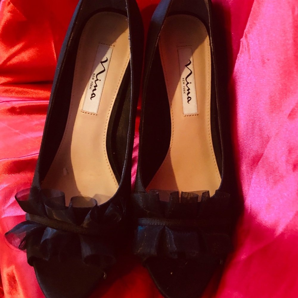 High heeled shoes